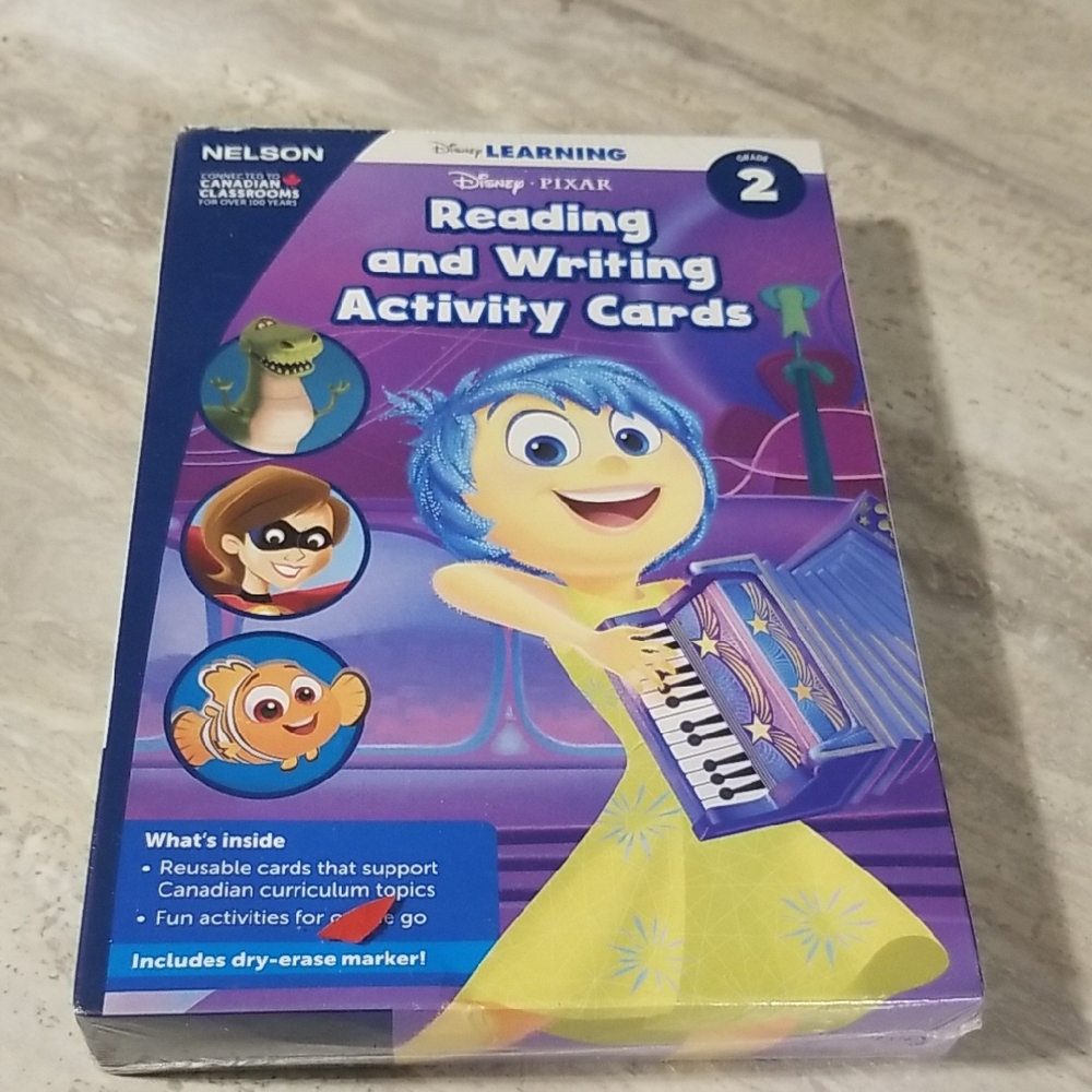 Disney Learning Pixar Reading and Writing Activity Cards